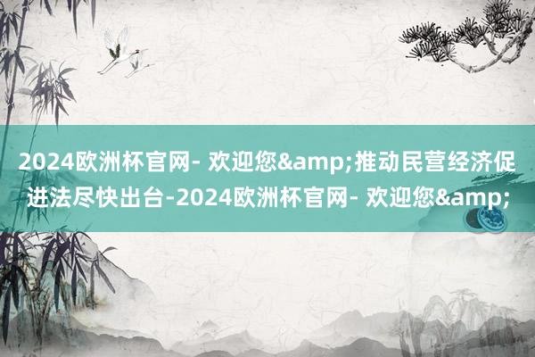 2024欧洲杯官网- 欢迎您&推动民营经济促进法尽快出台-2024欧洲杯官网- 欢迎您&